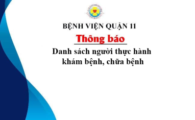 Danh sách người thực hành khám bệnh, chữa bệnh